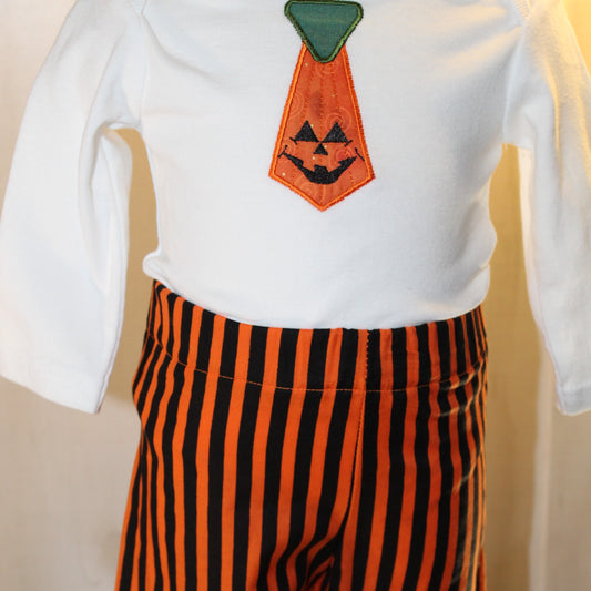 Jackolantern Tie Two Piece Set 3 Months