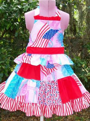 Patriotic Twirl Skirt Size 5