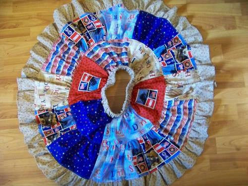 Patriotic Marine Twirl Skirt Size 4