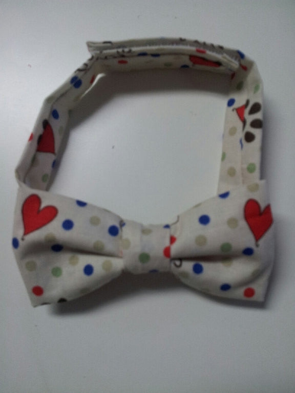 boys valentine polka dot and hearts bowtie