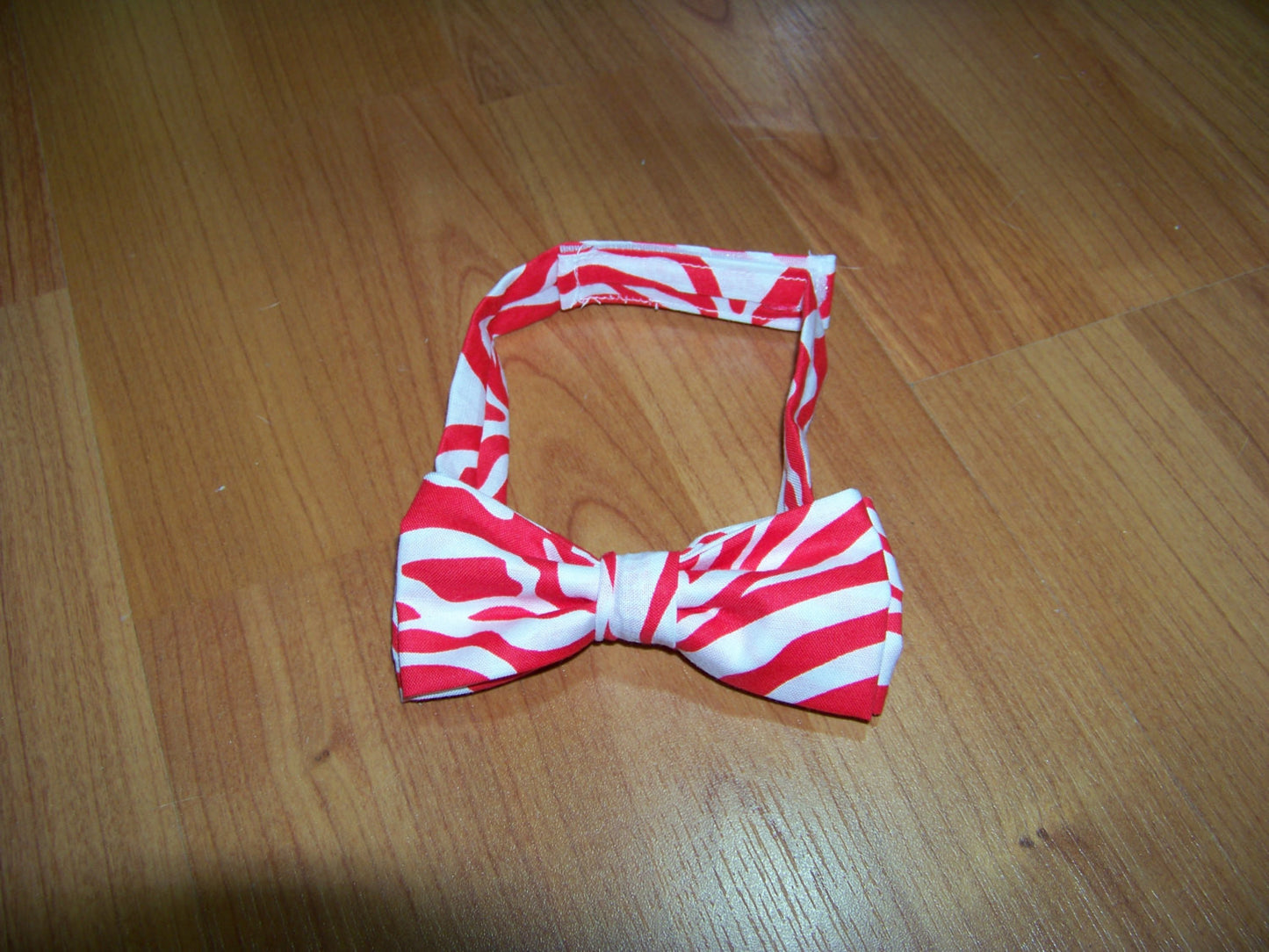 boys valentine bowtie red and white zebra